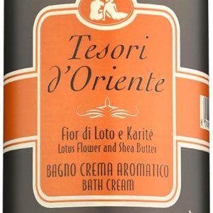 Tesori d'Oriente: "Fior Di Loto e Karité" ("Lotus Flower and Shea Butter") Bath Cream - 16.9 Fluid Ounces (500ml)