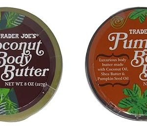 Trader Joe's Pumpkin Body Butter 8 Oz & Coconut Body Butter 8 Oz