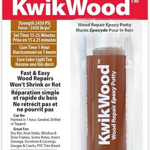 J-B Weld KwikWood Wood Repair Epoxy Putty - 1 oz Tan Stick