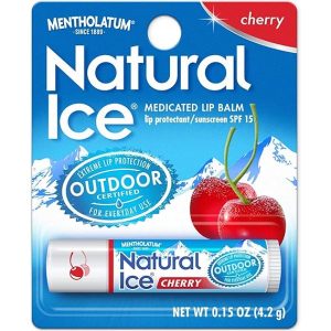 Mentholatum Natural Ice Lip Balm Cherry SPF 15 1 Each