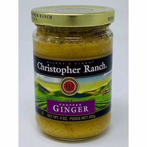 Christopher Ranch - Chopped Ginger - 9 oz Glass Jar