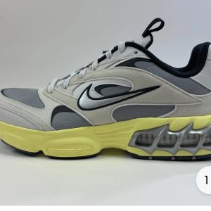 Nike Zoom Air Fire Womens Size 7.5 Particle Gray Yellow Running Shoes