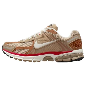 Nike Zoom Vomero 5 Womens Size 9 KHAKI/PHANTOM-FIRE RED-SAIL