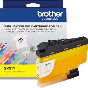 Brother SP01YS Sublimation Ink Brother Genuine Sublimation Ink Cartridge, SP01YS, Yellow, Standard Yield, 1 Piece