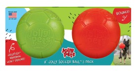Jolly Pets Soccer Ball 8”, 2 Pack