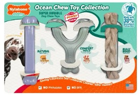 Nylabone Ocean Chew Dog Toy Collection, 3 Count