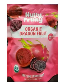 Nutty & Fruity Organic Dragon Fruit, Only One Ingredient, Soft & Chewy, Net wt. 14 ounce (397g)