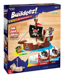 Creativity for Kids Buildeez! Pirate Ship: DIY Wood Crafts to Paint and Build, STEM Toys for Kids