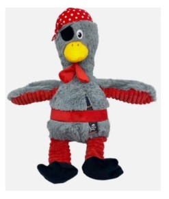 Think Dog Pirate Chicken Plush Toy - White
