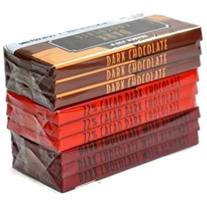 TJ Belgian Dark Chocolate Bars 3 Variety Pack - Total 9 Bars - Set Of 2