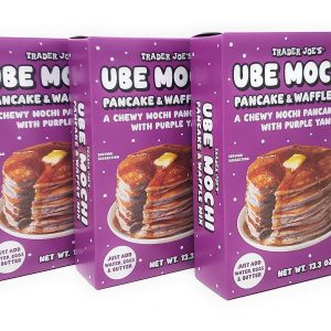 Trader Joe's Limited Edition Ube Mochi Pancake & Waffle Mix, 13.3 Oz (377g) - Pack of 3
